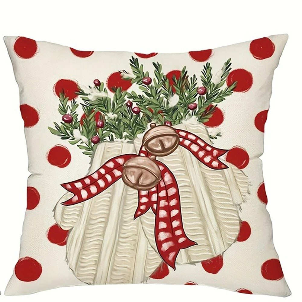 Cozy Mittens & Holly Berry Pillowcase