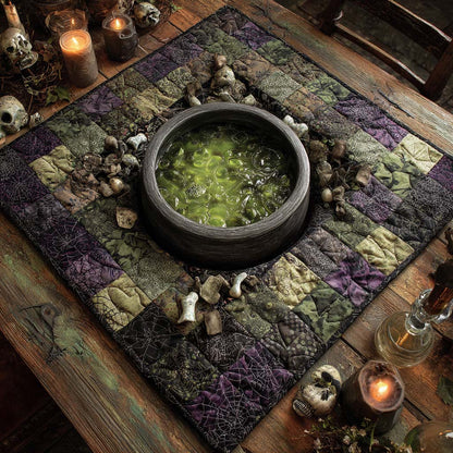 Bone Cauldron Quilt Quilted Table Topper