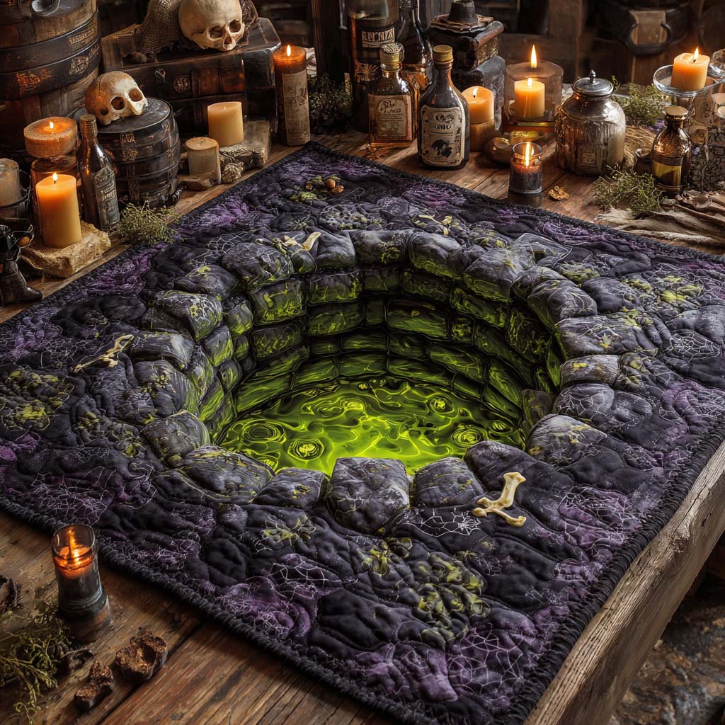 Witch Poison Well Quilted Table Topper