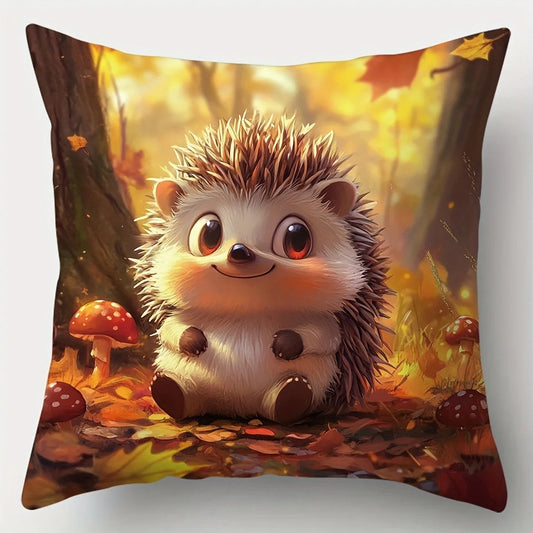 Hedgehog Snuggles – Soft & Cozy Pillowcase