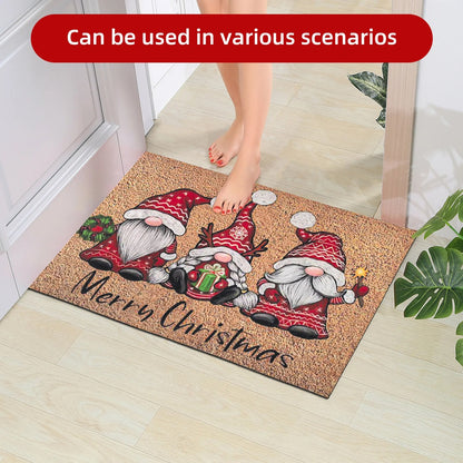 Gnome Sweet Gnome Christmas Welcome Mat