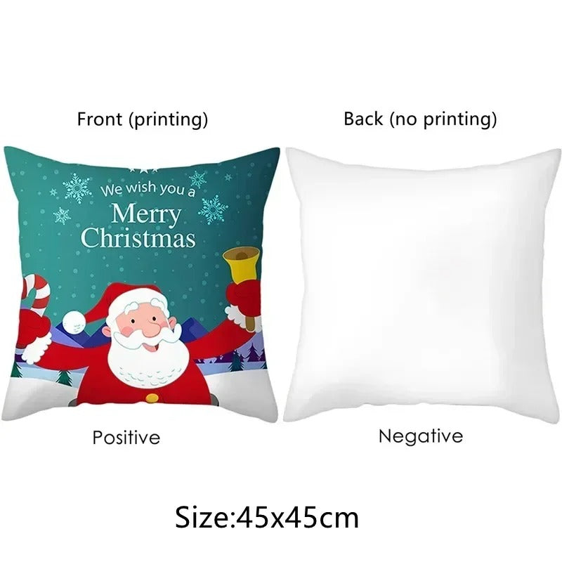 Festive Mini Tree Basket Pillowcase