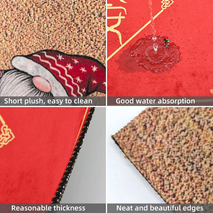 Gnome Sweet Gnome Christmas Welcome Mat
