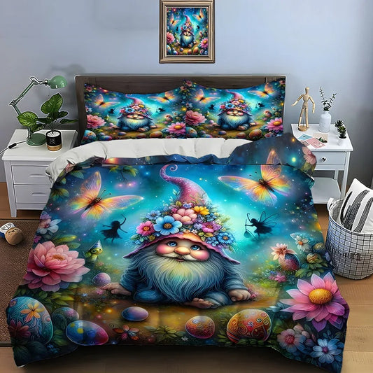 Fireside Cheer Gnome Duvet Set