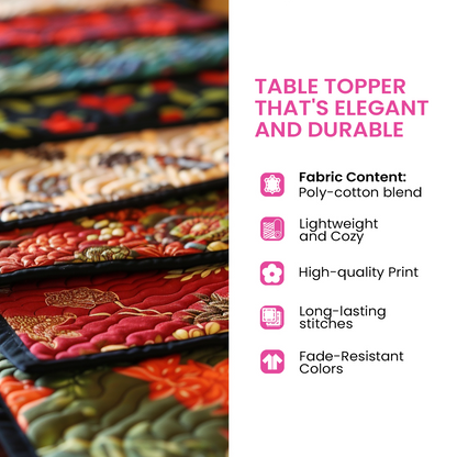 Bone Cauldron Quilt Quilted Table Topper
